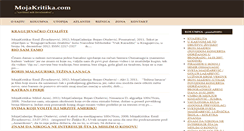 Desktop Screenshot of mojakritika.com